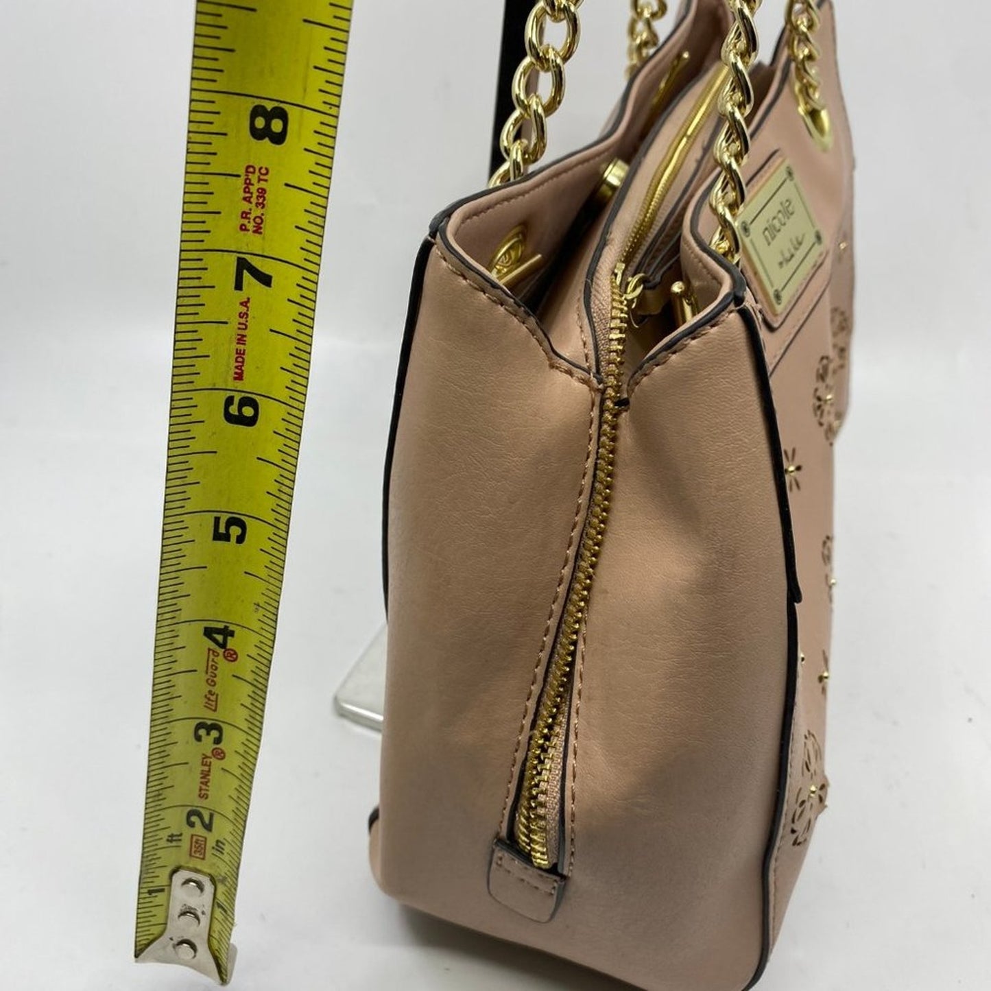 Nicole Tan Leather Shoulder Bag