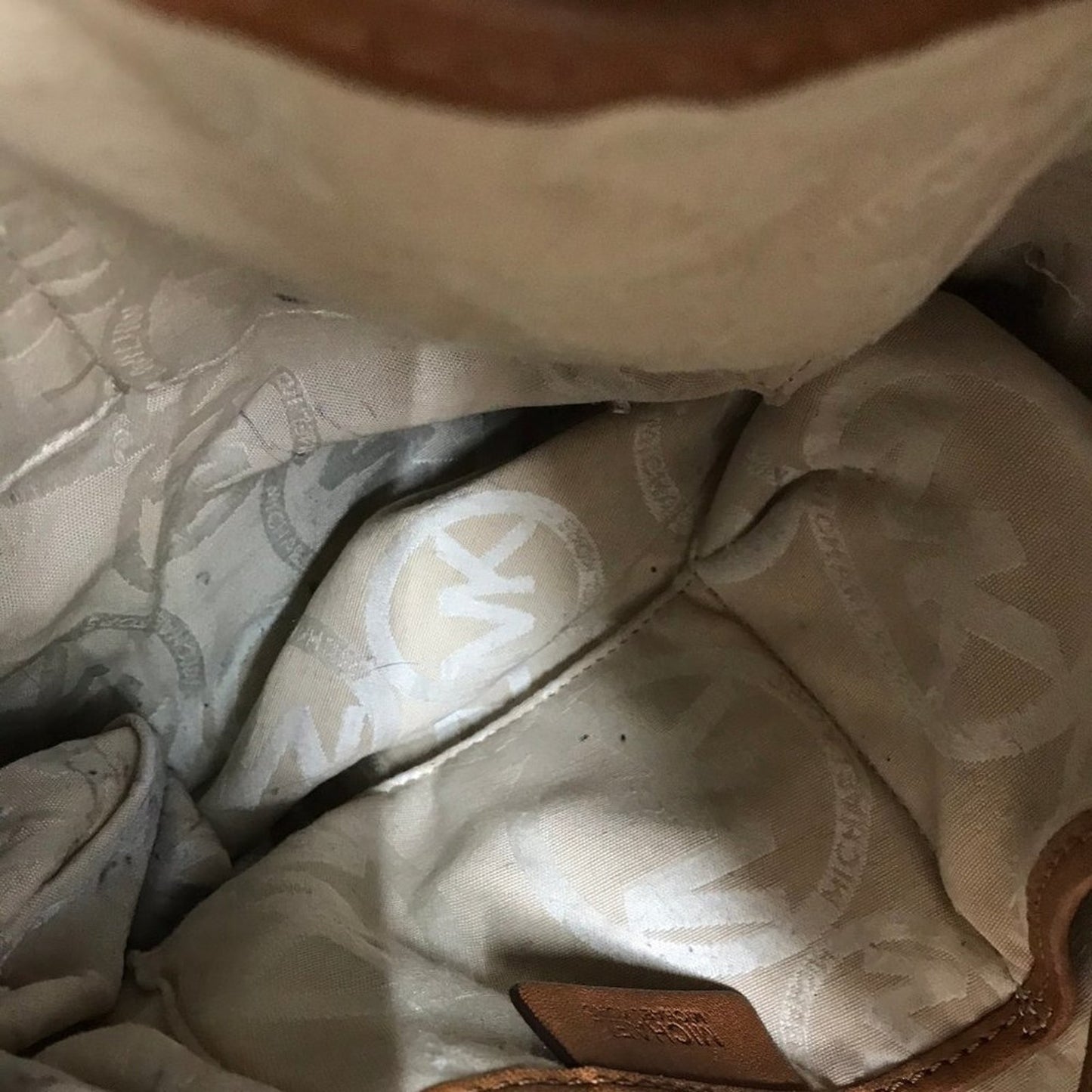 Michael Kors Brown Suede Leather Shoulder Bag