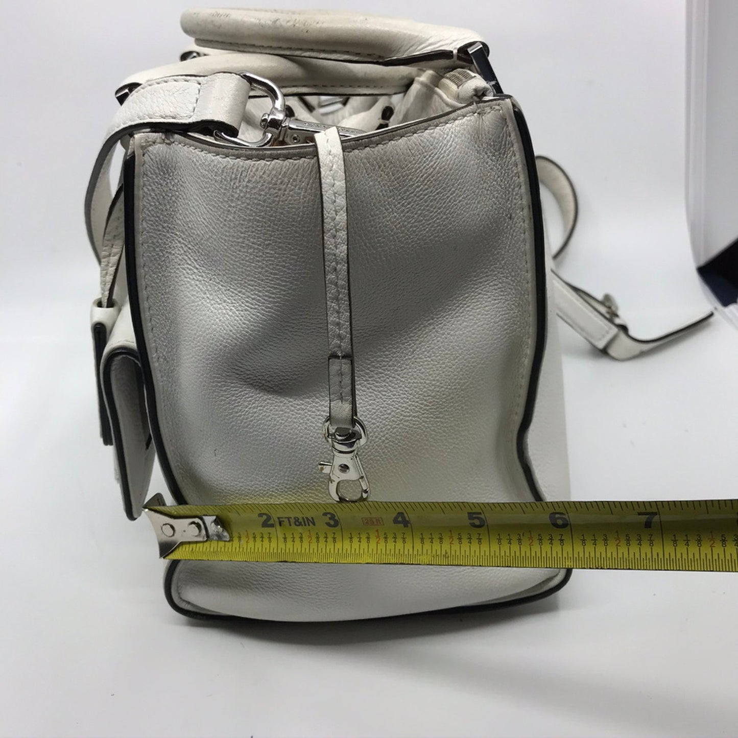Michael Kors White M Leather Crossbody Bag