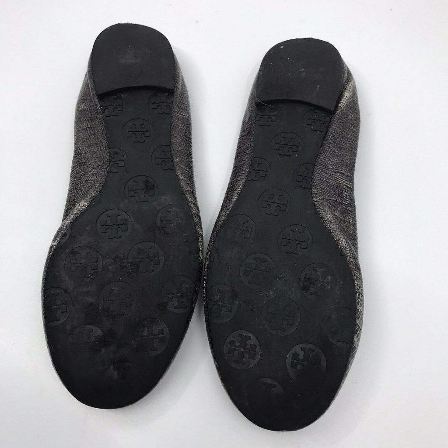 TORY BURCH Pewter Ballerina Flats size 6