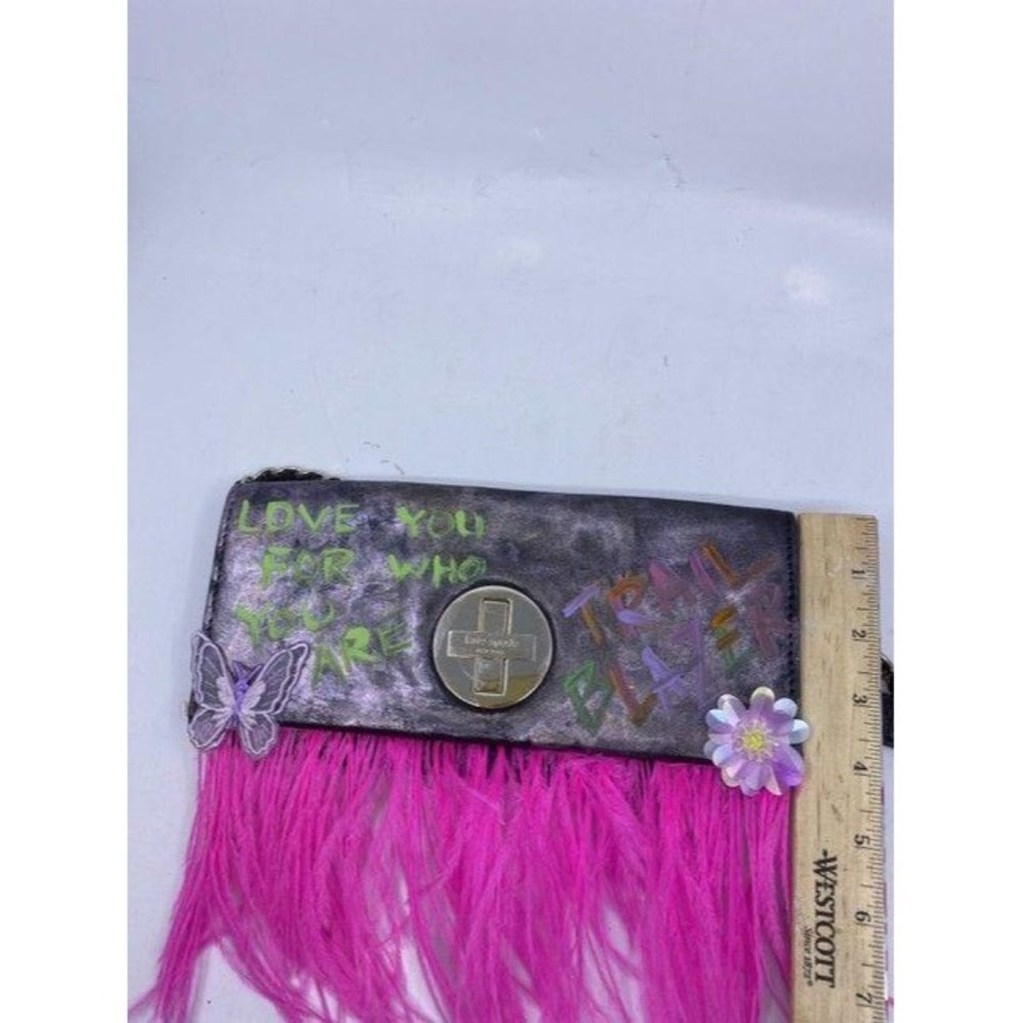 kate spade w hand customized by me w applique stre
