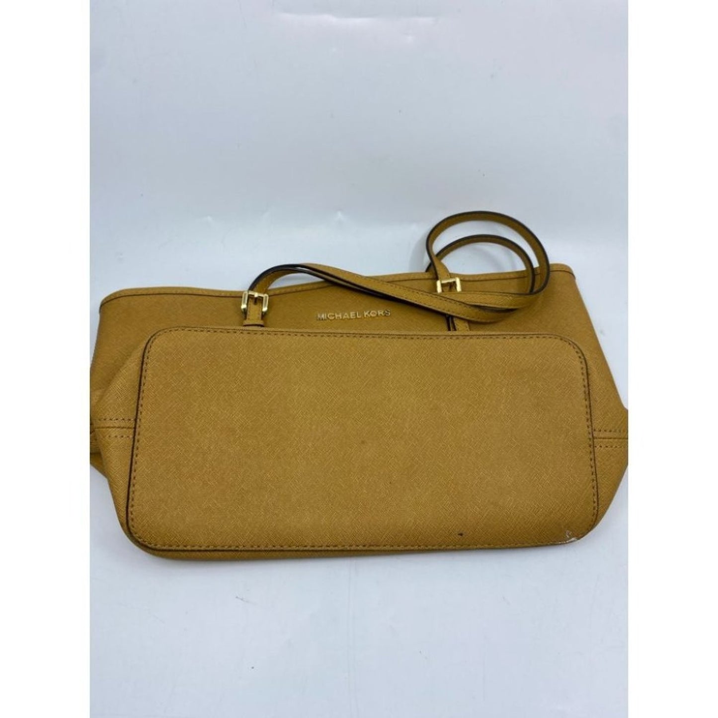 Michael Kors Orange Saffiano Leather Het Set Bag