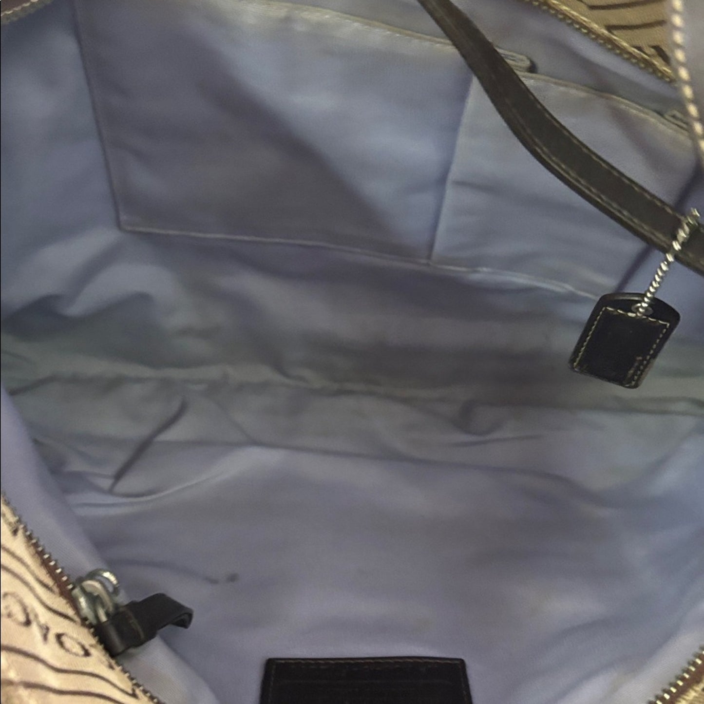 Coach Tan and Black Men's Messenger Bag