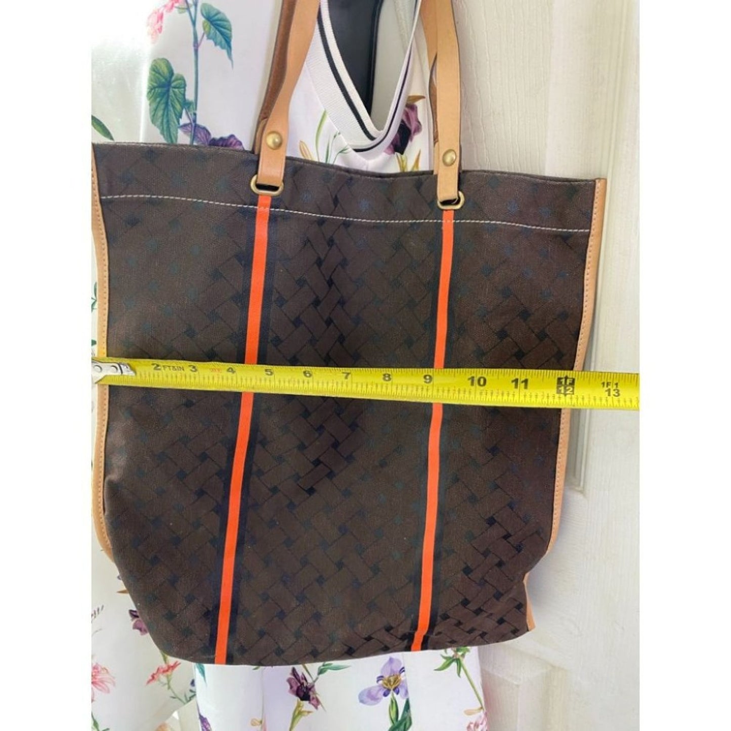 Cole Haan Brown Large Nylon Tote Bag