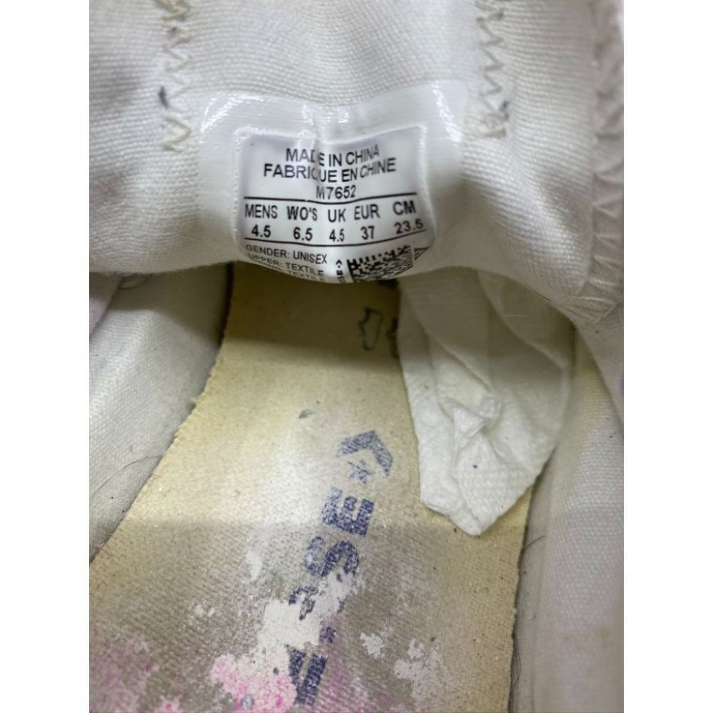 Converse Sneakers Customized with Multi Color 6.5