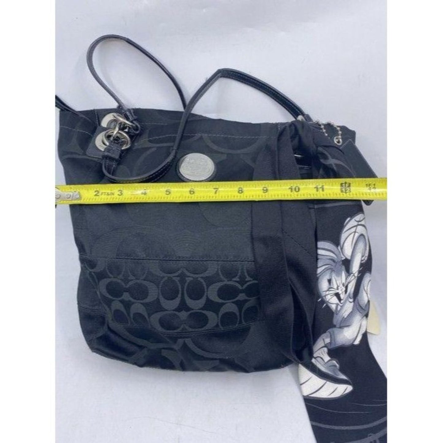 coach w w detachable specialty tie accent black sh