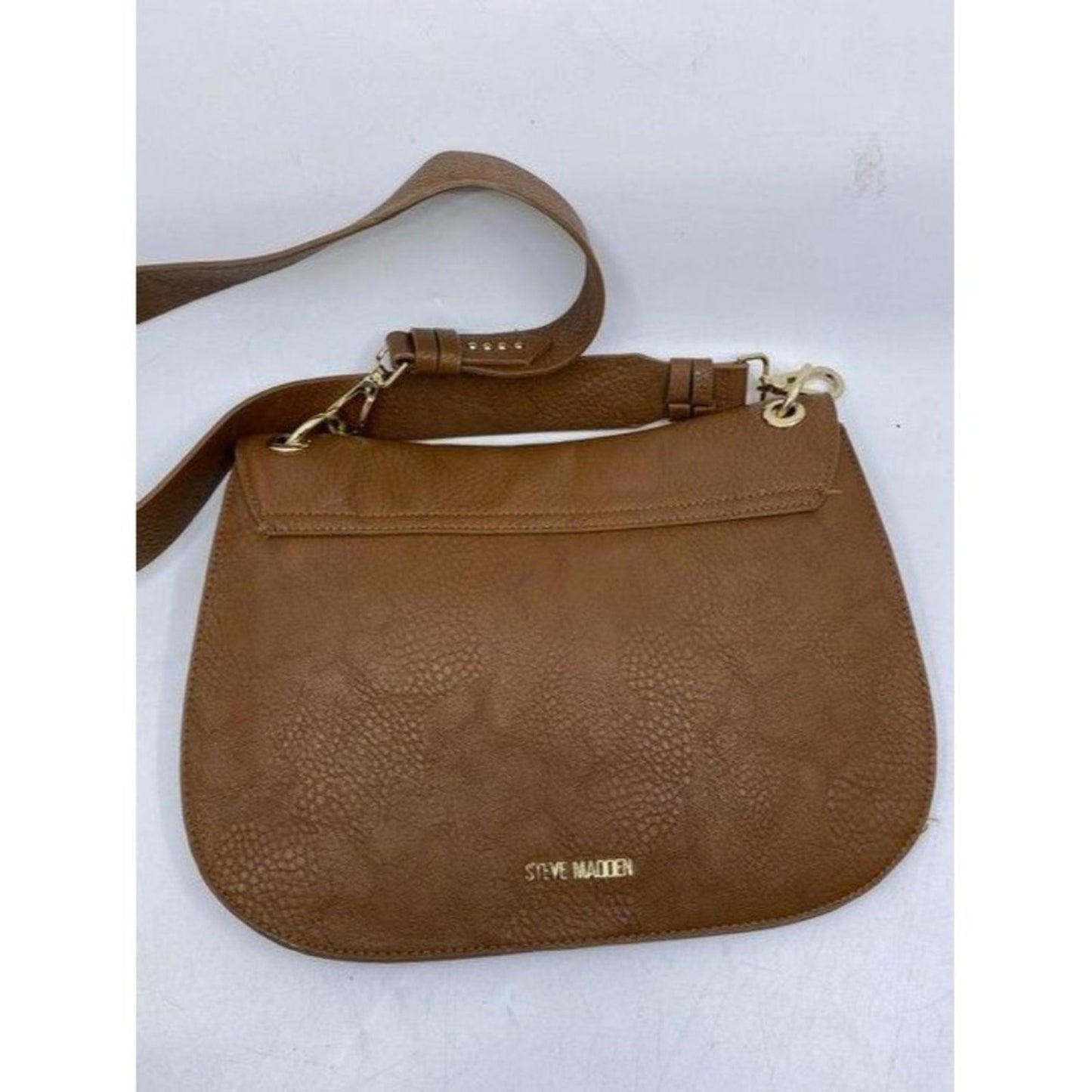 steve madden brown leather cross body bag