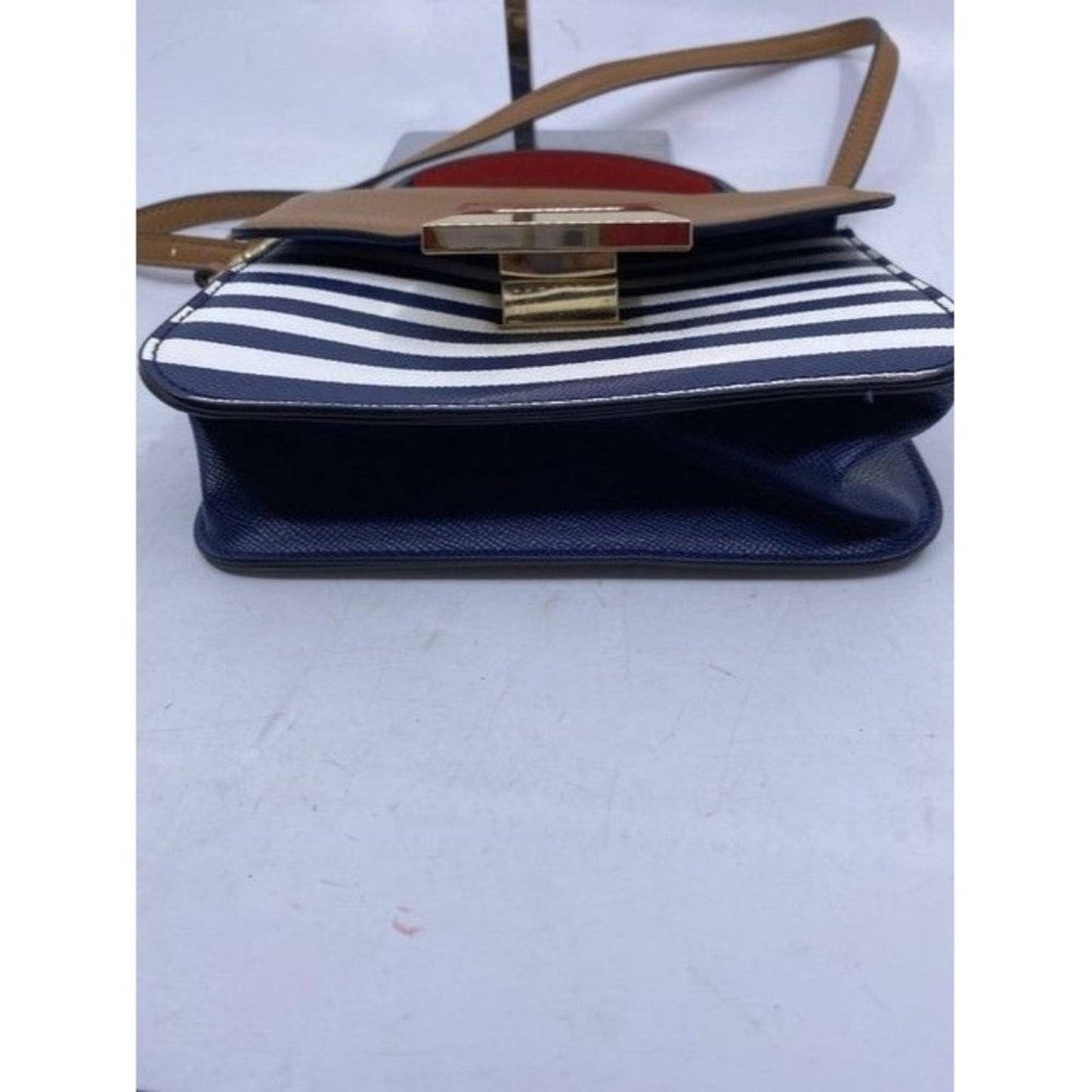 Aldo Cute Stripped Faux Leather Cross Body Bag