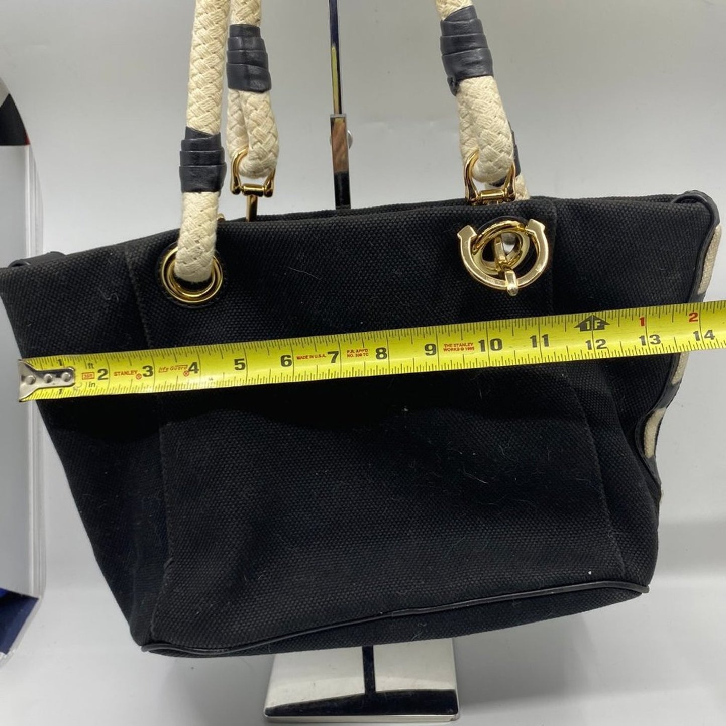 Michael Kors M Size Black Interwoven Shoulder Bag