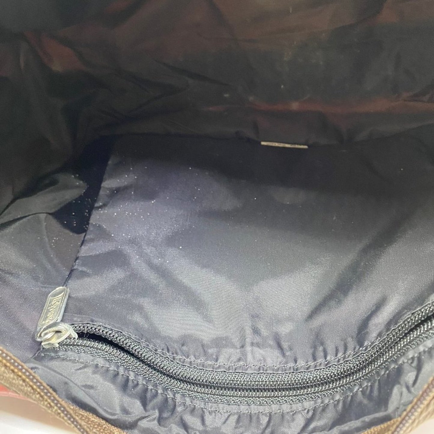 Le Sportsec Red Nylon Crossbody Bag