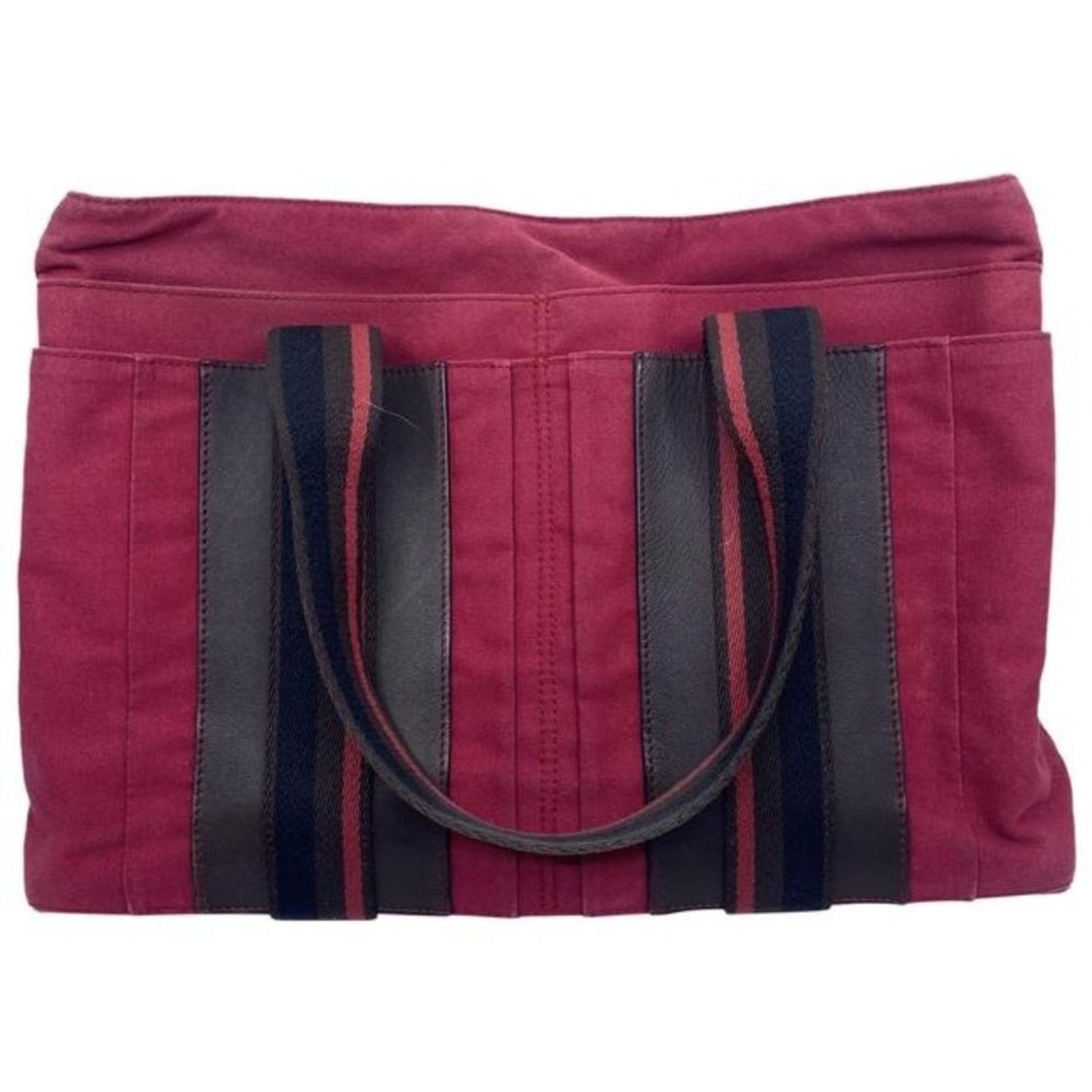 Hermes Sac Troca Horizontal Mm Red Cotton Tote