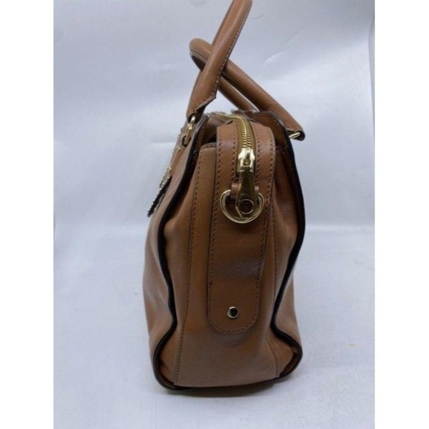 rebecca minkoff bag shoulder orange leather tote