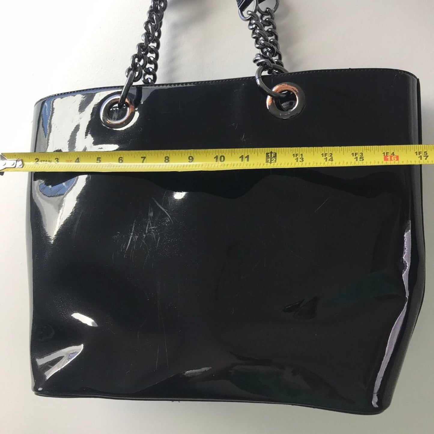 DKNY XL Black Leather Tote Bag