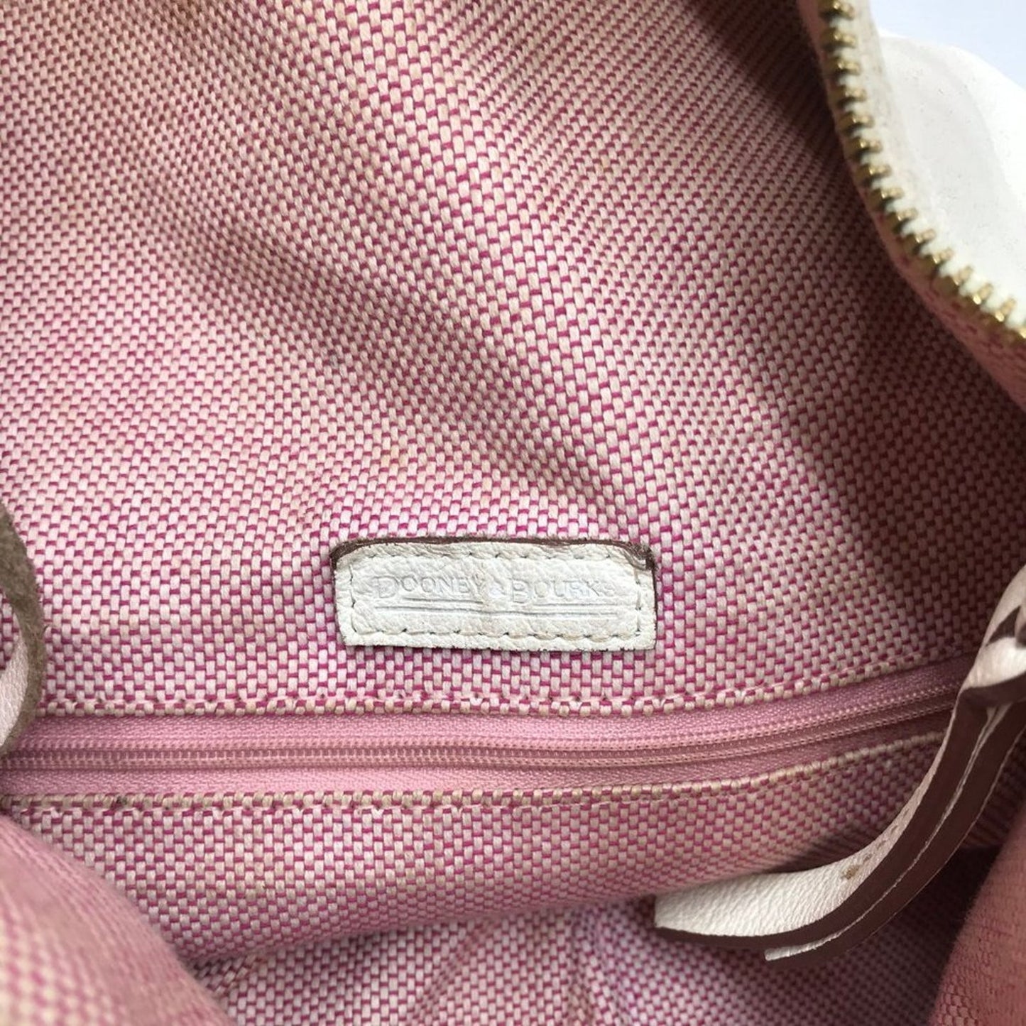 Dooney & Bourke White Large Leather Shoulder Bag