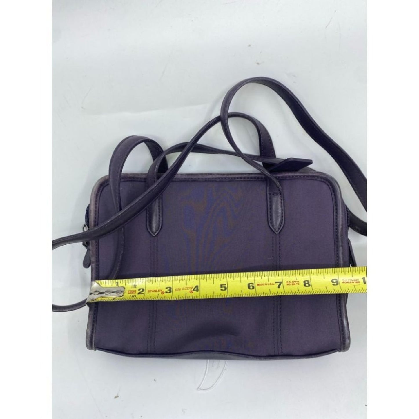 Coach Handbag Purple Customized with Applique