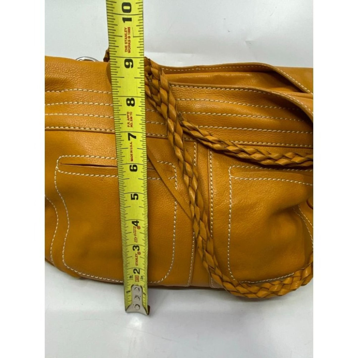 Sondra Roberts Orange Leather Shoulder/ Handbag