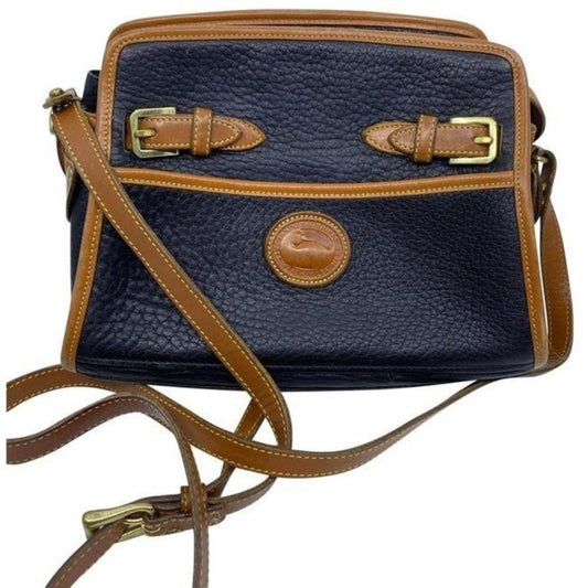 dooney and bourke vintage classic brown black leat