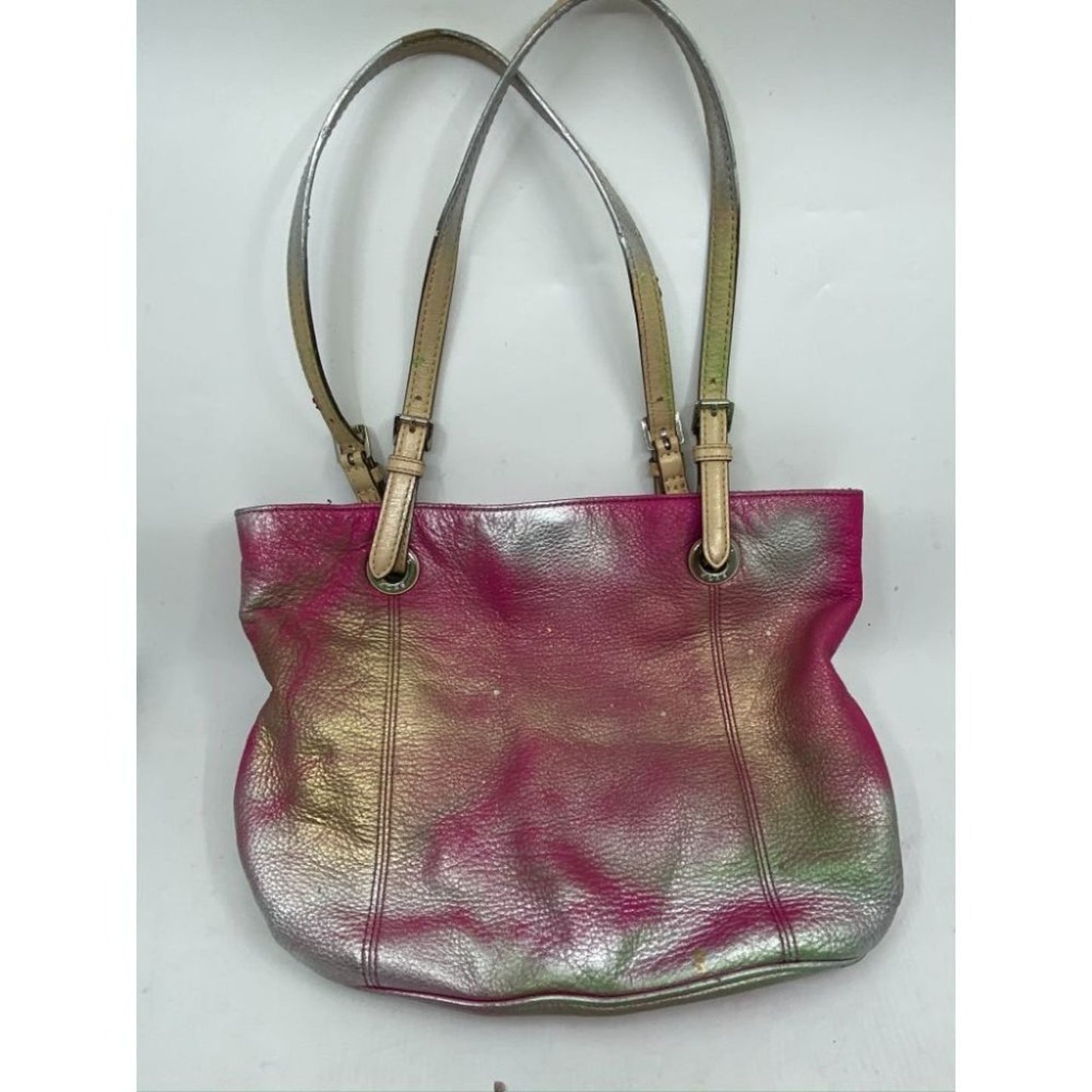 Michael Kors Leather Bag Customized Pink Gold