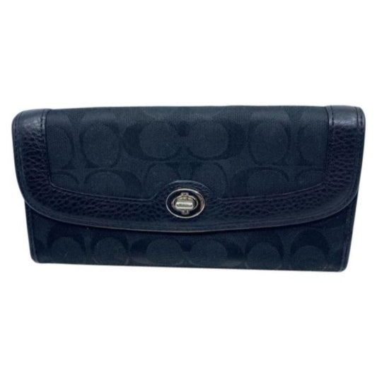 Coach Black Large Wallet