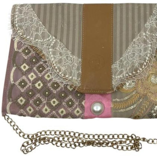 FENDI Vintage Customized Crossbody/ Clutch W/ Lace