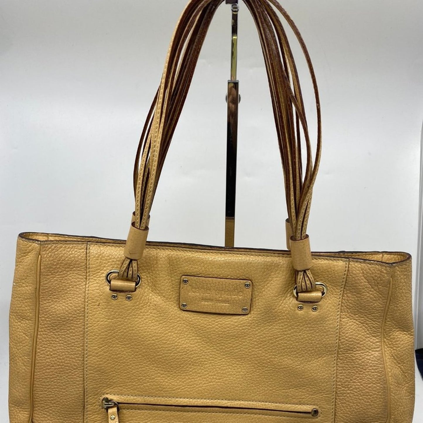 Kate Spade Tan Large Leather Tote Bag