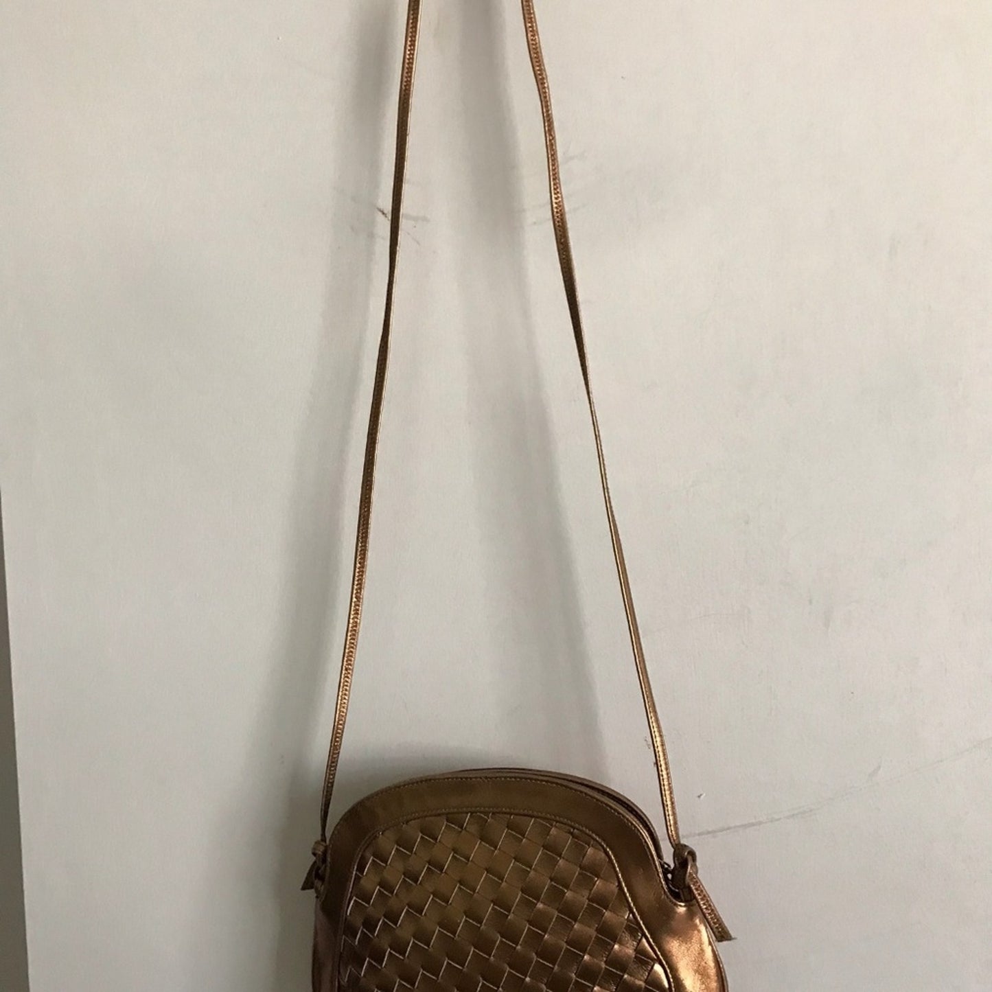 Mr. Jay Vintage leather weave crossbody