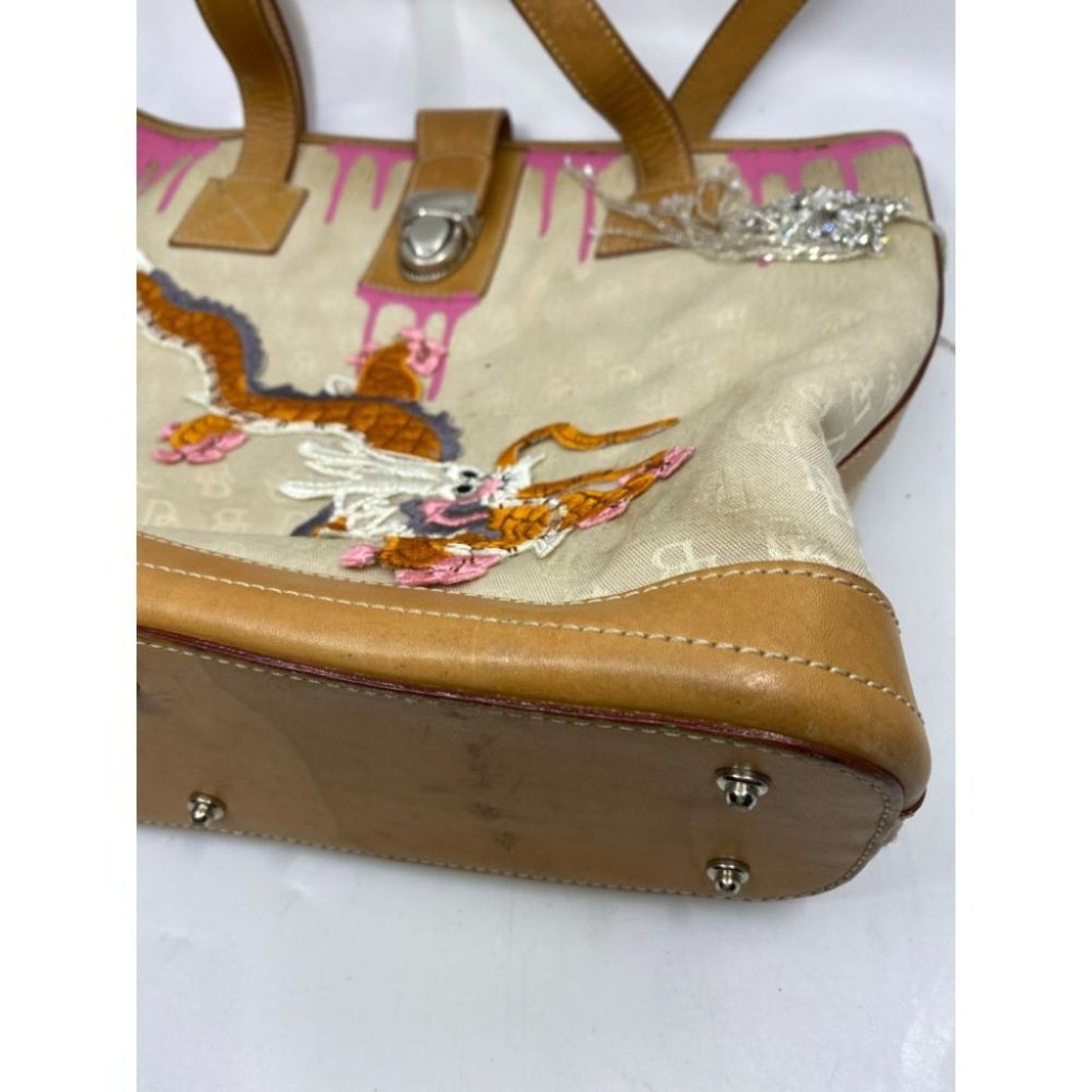 DOONEY & BOURKE Shoulder Tote Bag Customized Tan