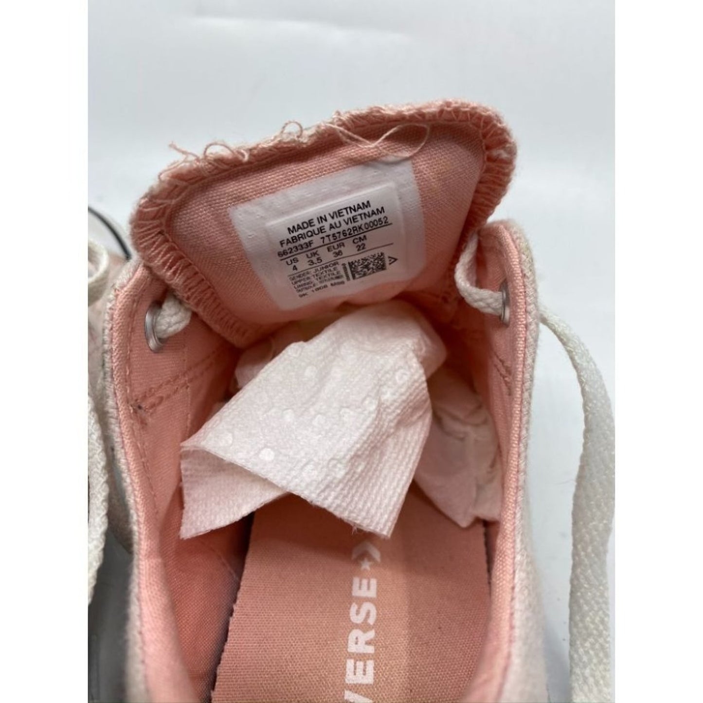 CONVERSE Sneakers Cream White Junior  Size 4