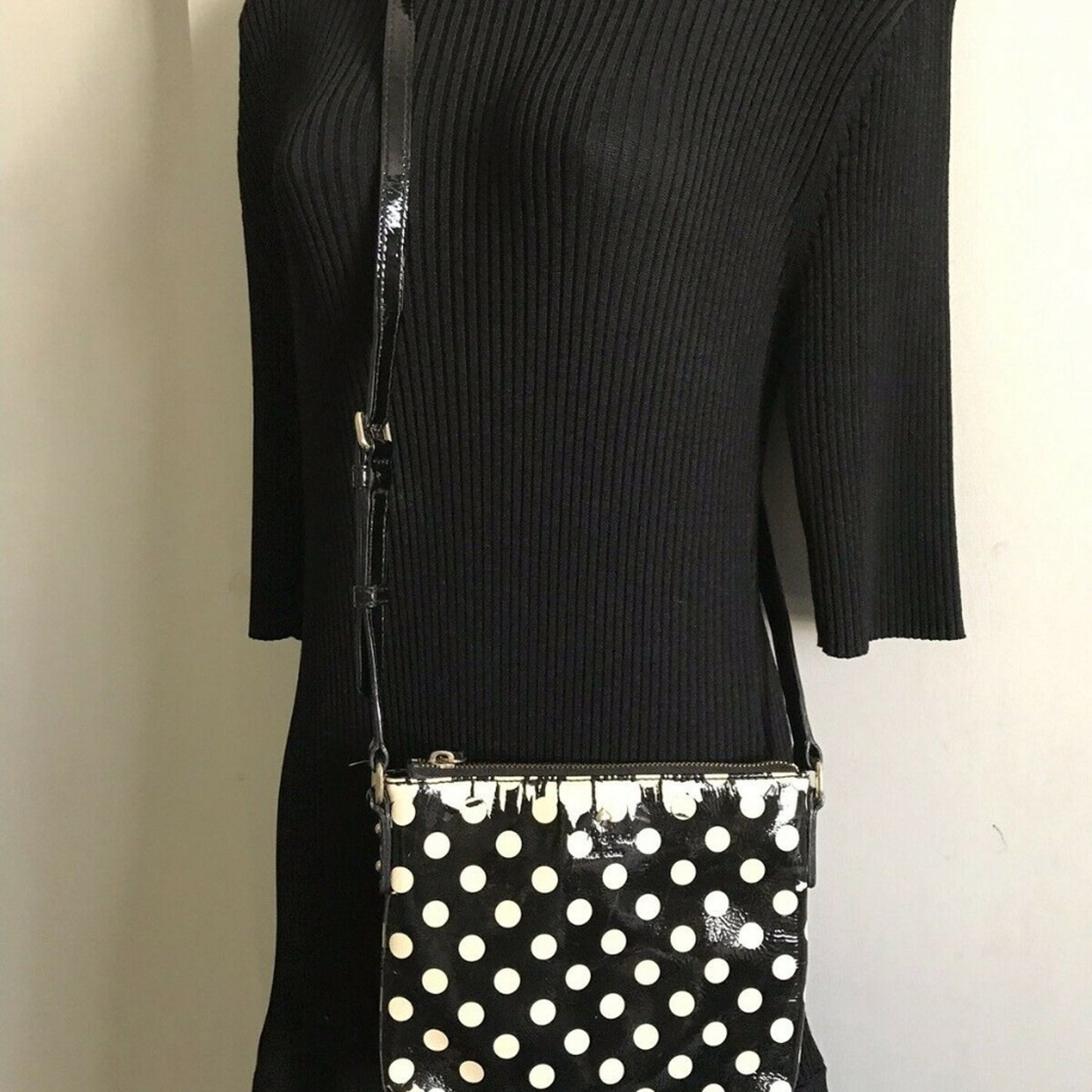 Kate Spade Patent Crossbody Polka Dot