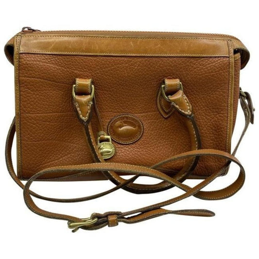 dooney and bourke vintage classic brown leather cr