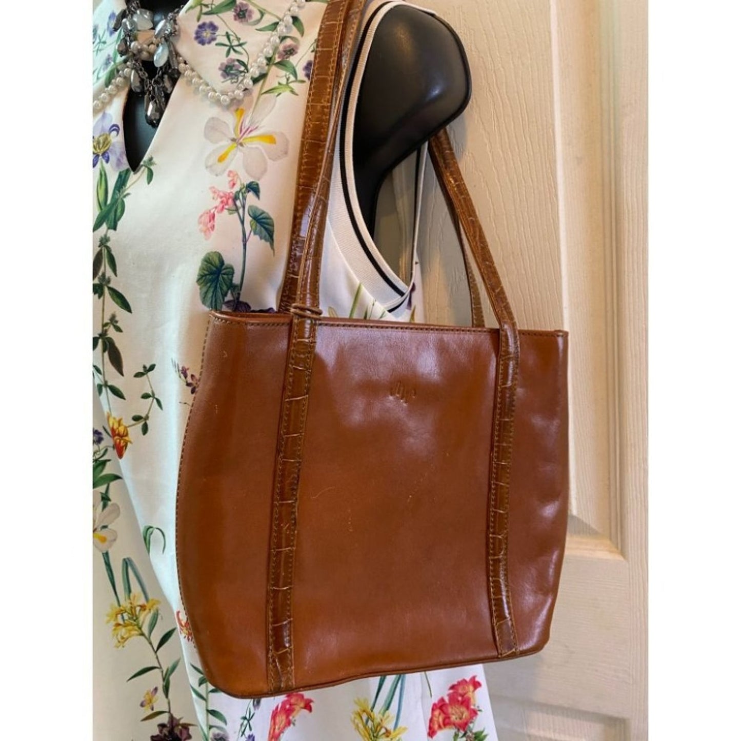 Monsac Brown Tote Mini Bag