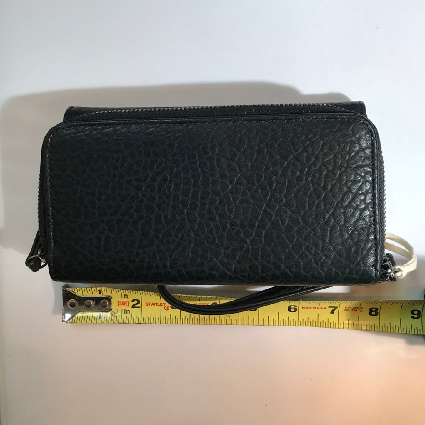Jessica Simpson Black Leather Wristlet