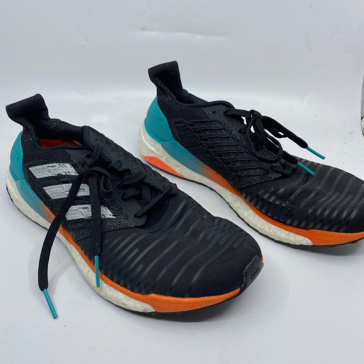 Adidas SOLAR BOOST Black Blue Sneakers Size: US9.5