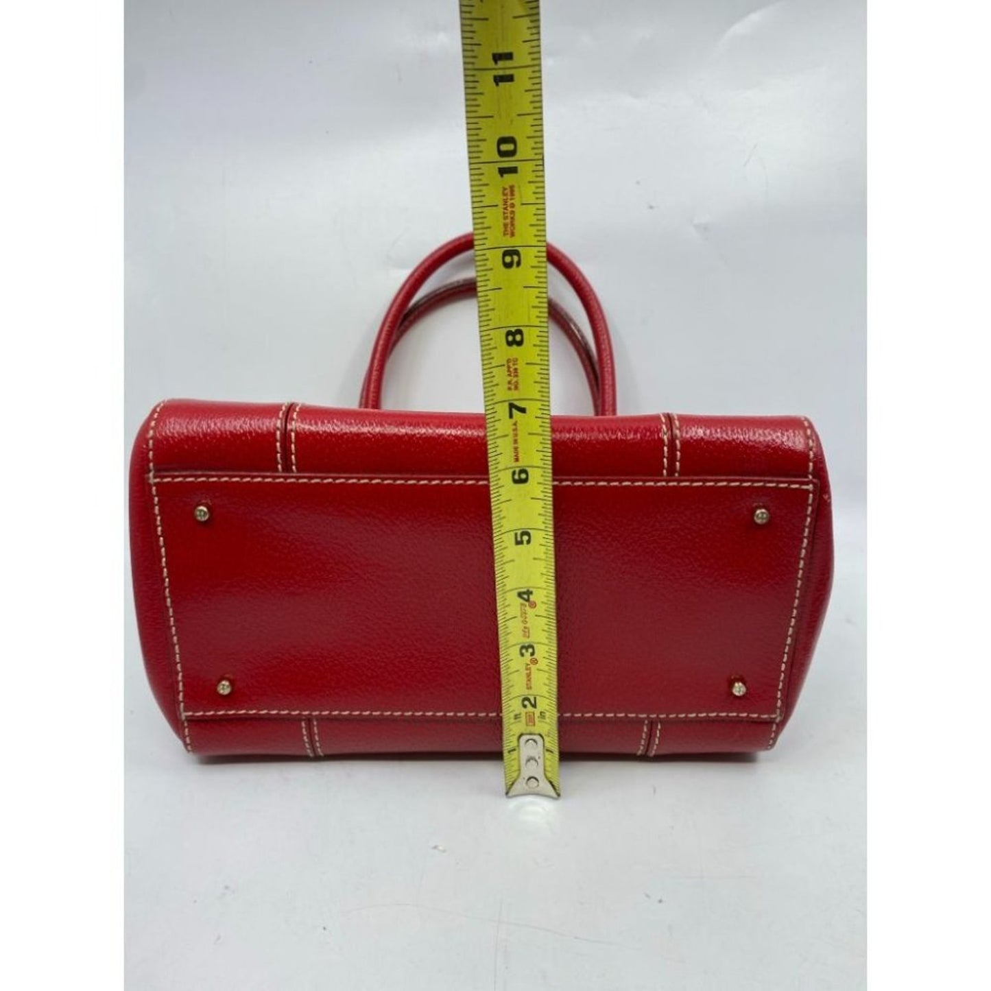 KATE SPADE Red Leather Hand Bag Customized W/Heart