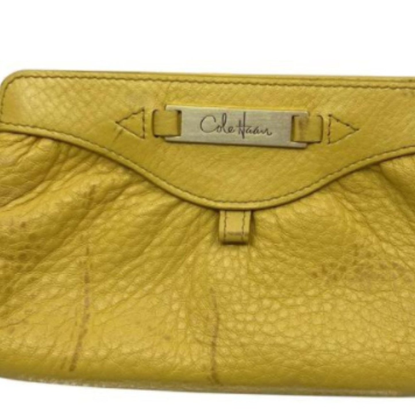 Cole Hane Yellow Leather Wallet