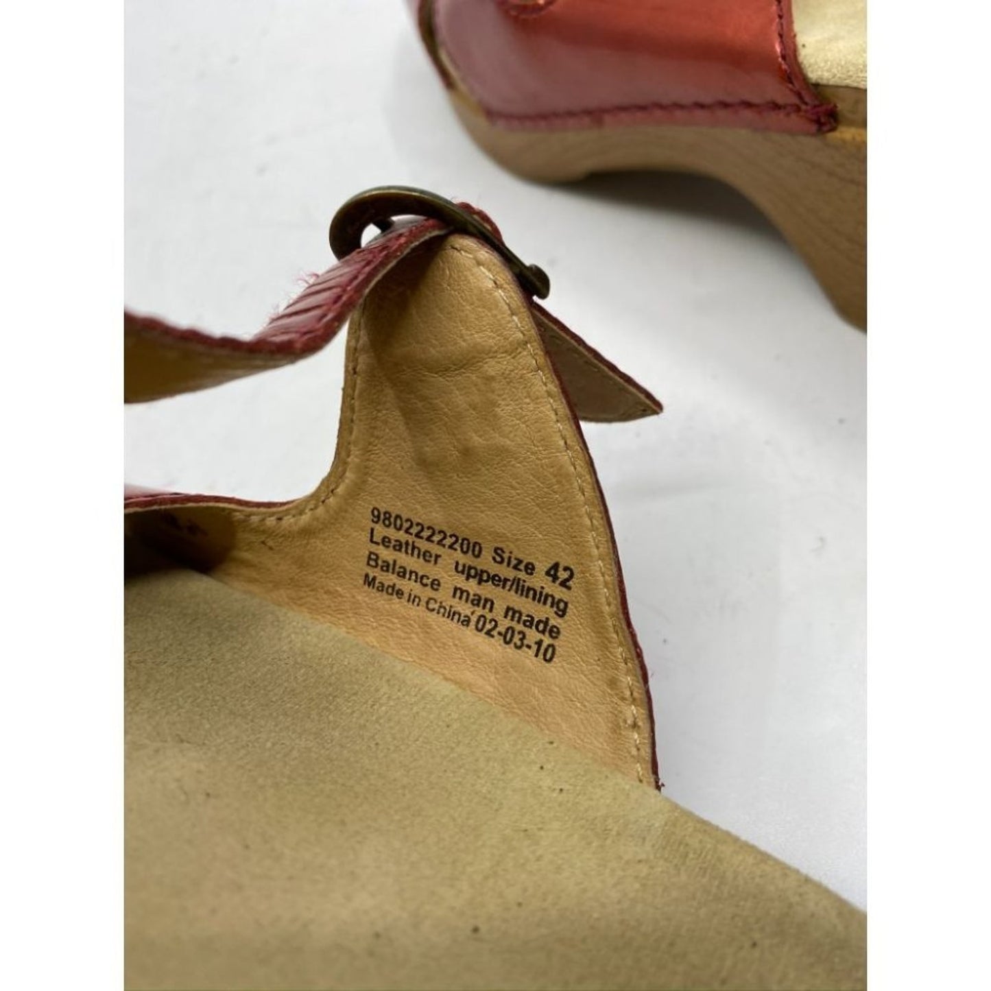 Dansko Red Tan Unisex Mules/Clogs Size 42/11.5