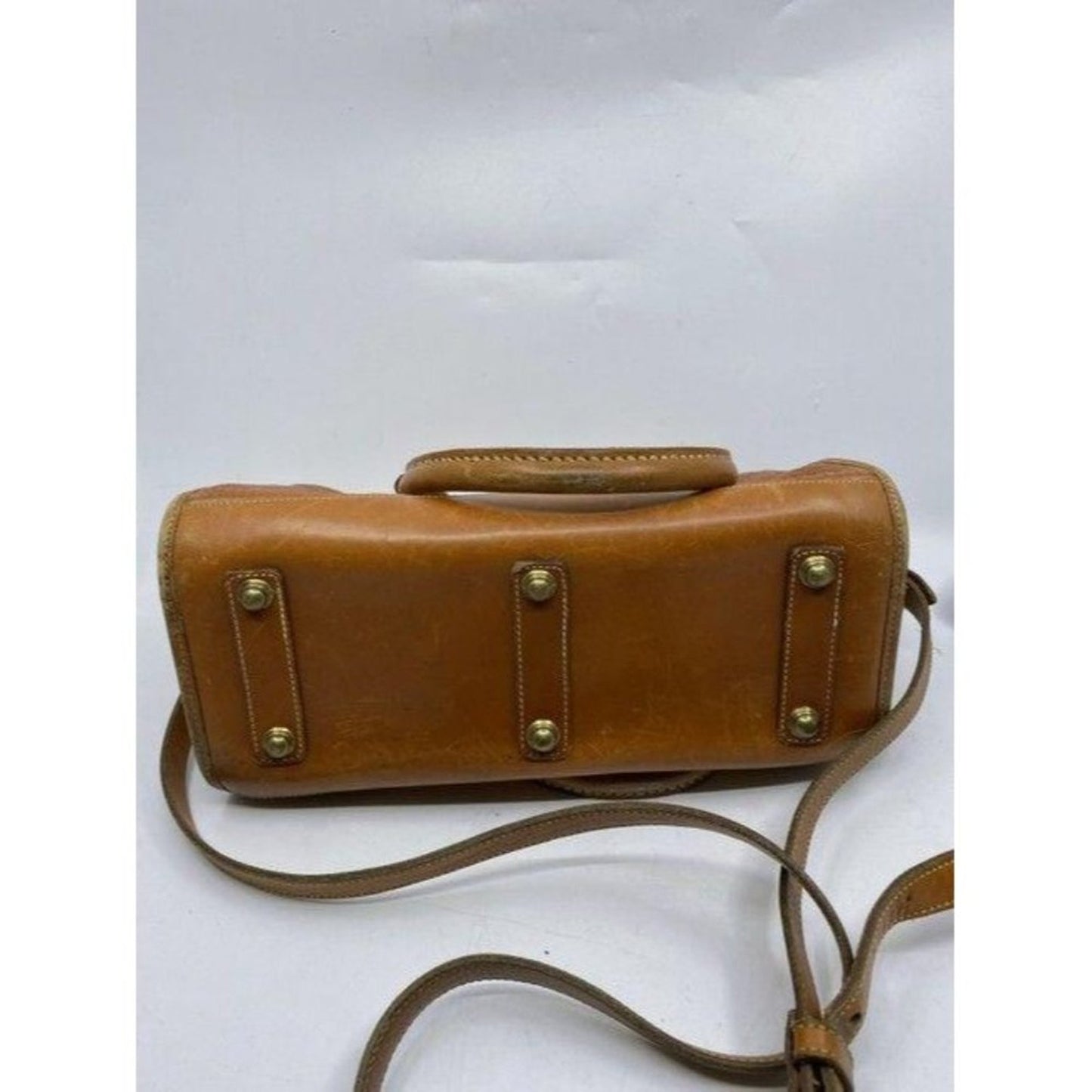 dooney and bourke vintage classic brown leather cr