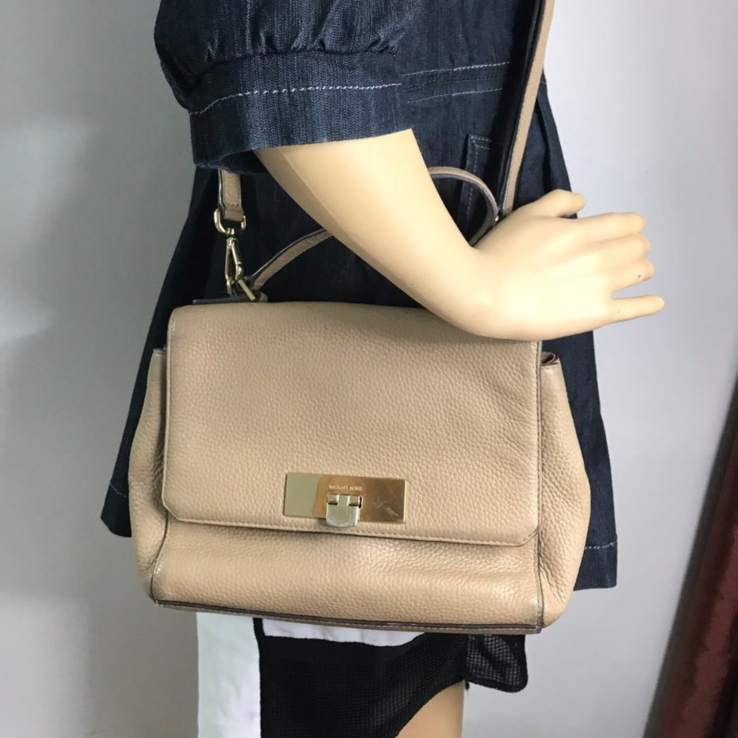 Michael Kors Tan Small Leather CrossBody Bag