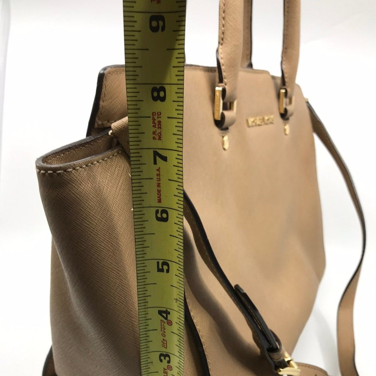 Michael Kors Tan Saffiano leather CrossBody Bag