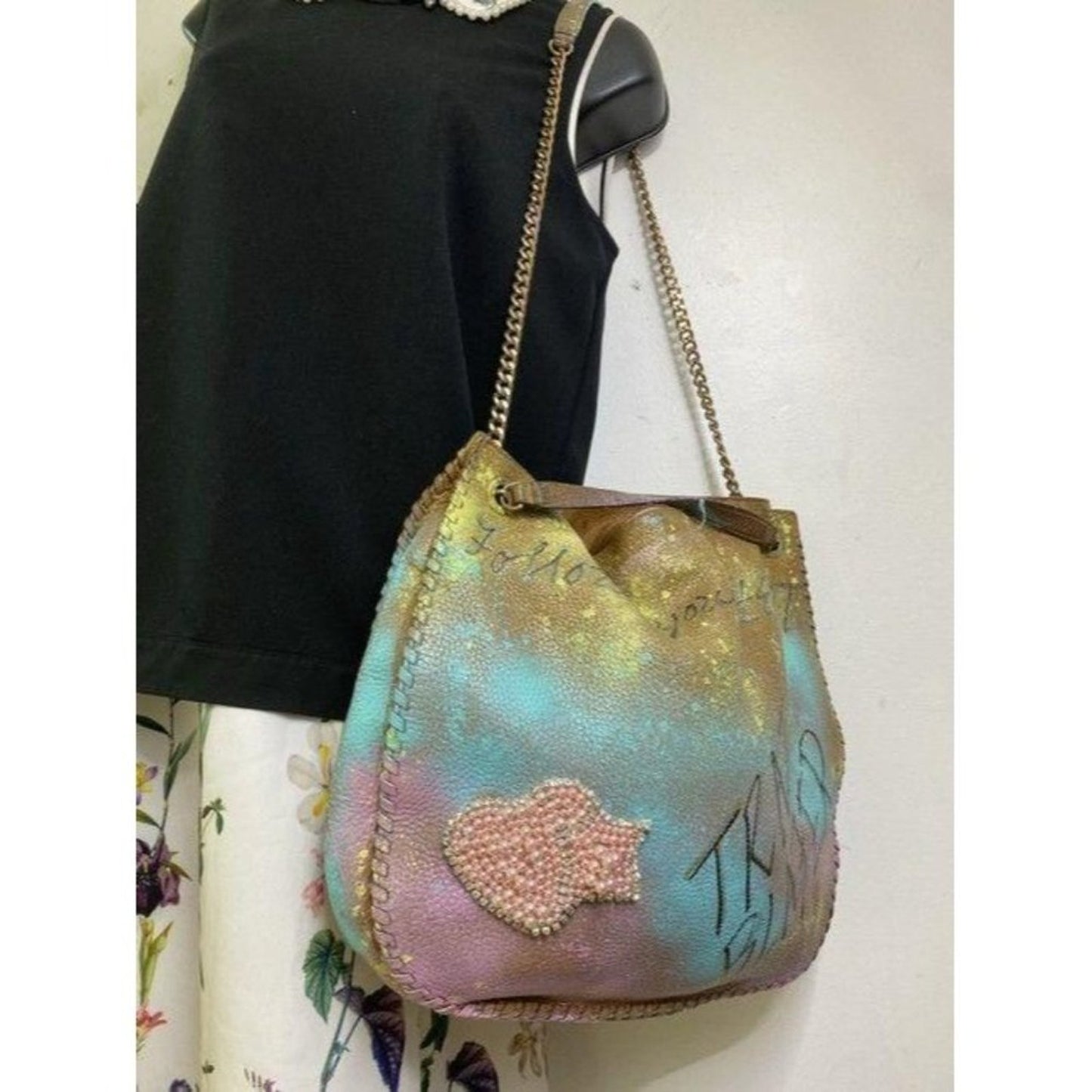 michael kors graffiti customized with multicolor s