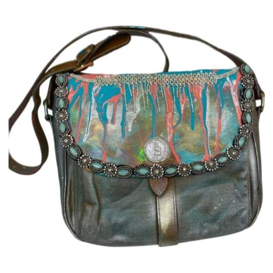 Vintage FENDI Customized with trims and Graffiti