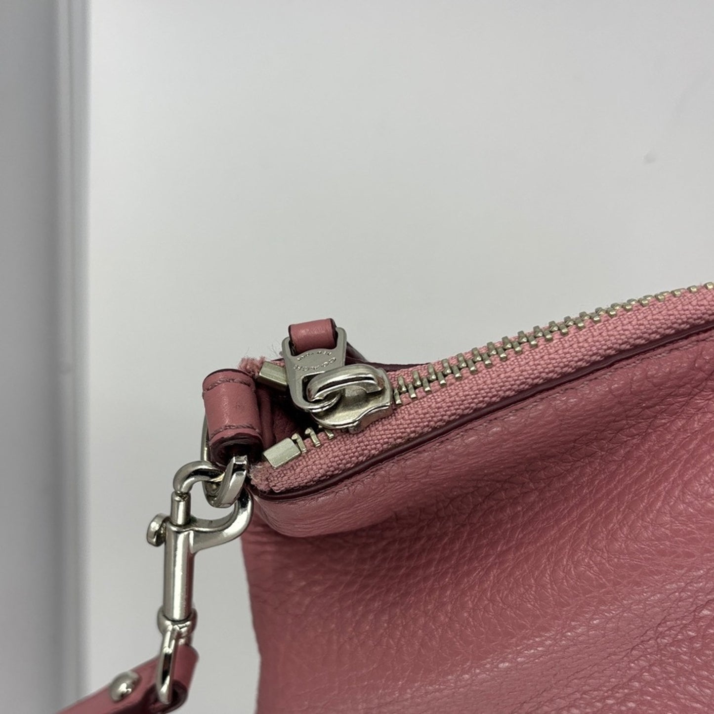 Coach Dusty Rose Leather Shoulder Bag