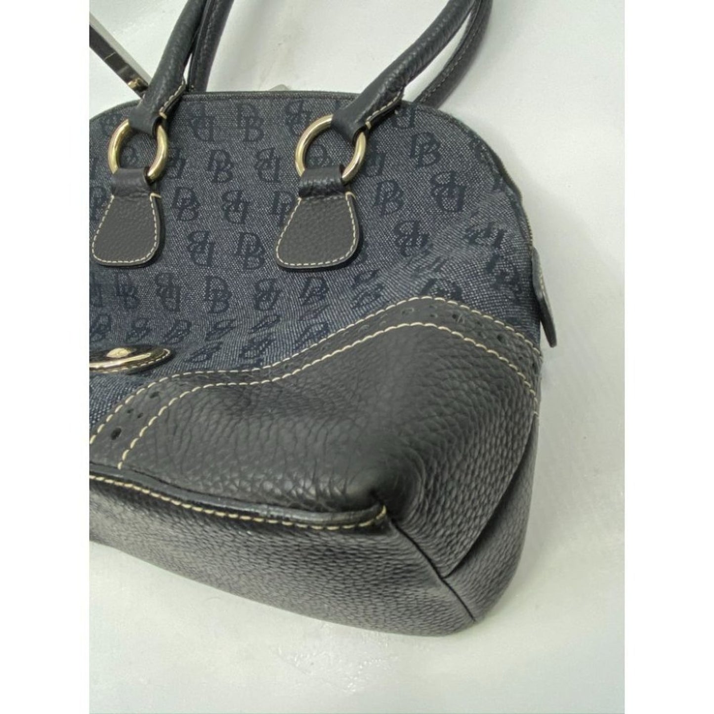 Dooney & Bourke Over Signature Fabric Size M Gray