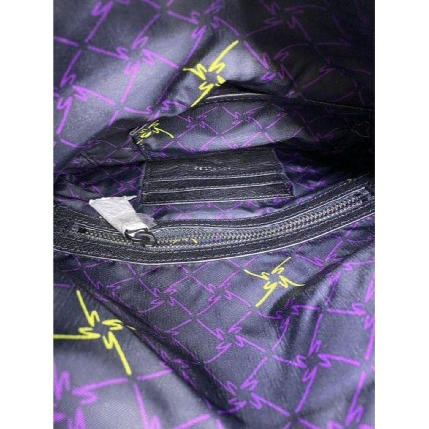 Nicole Miller Nwot Msrp Black Leather Cross Body B