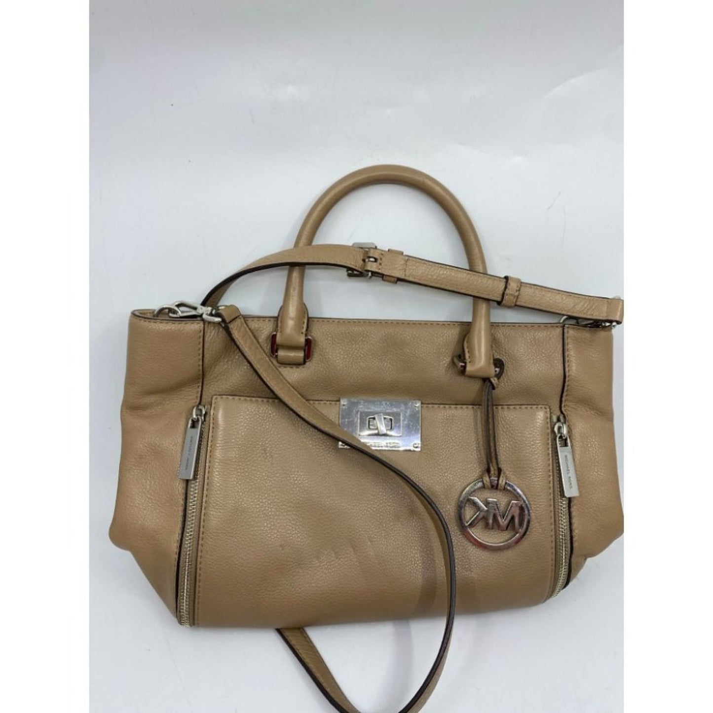 Michael Kors Lamb Leather Tan Shoulder Bag LG/MD