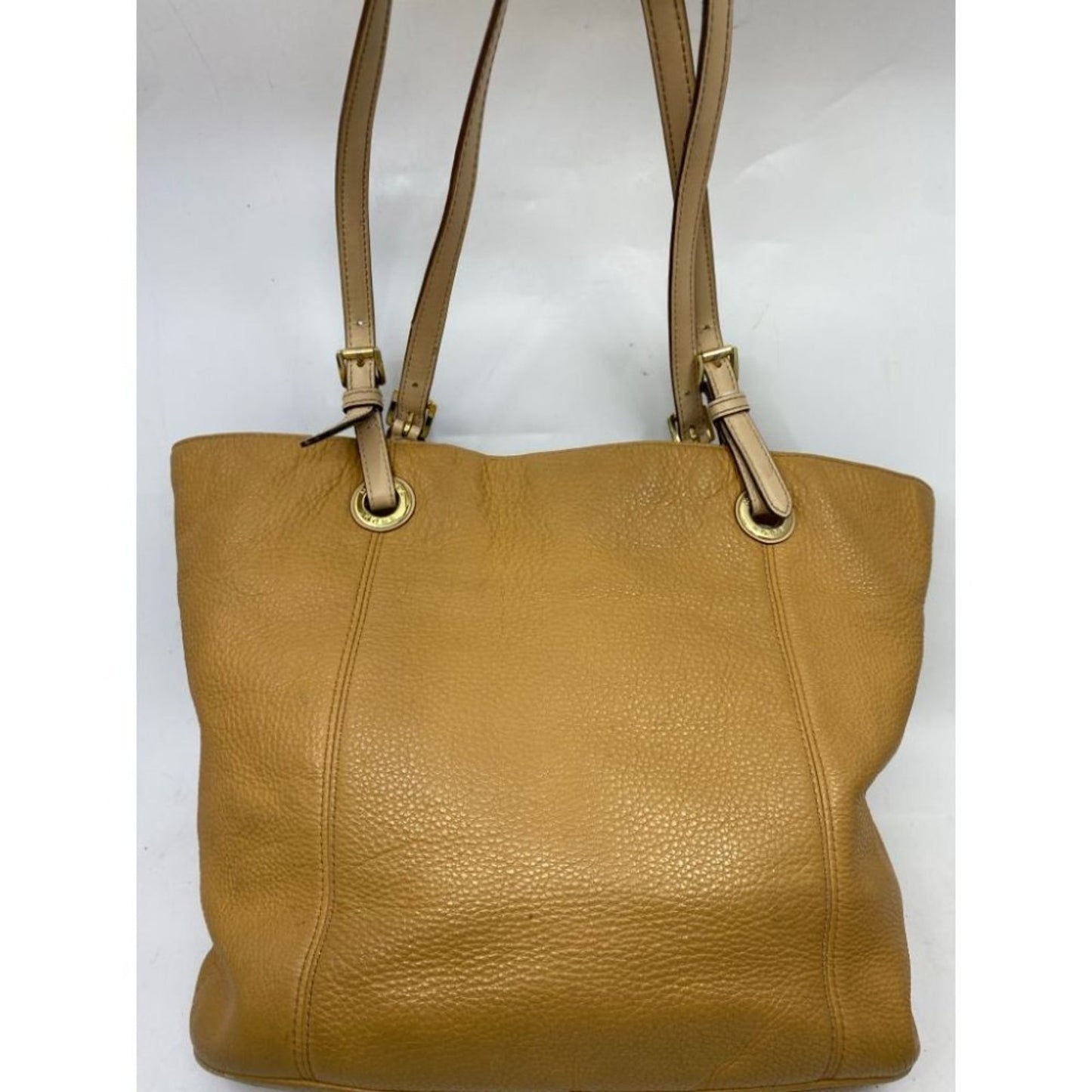 Michael Kors Classic Beige Leather Tote Bag