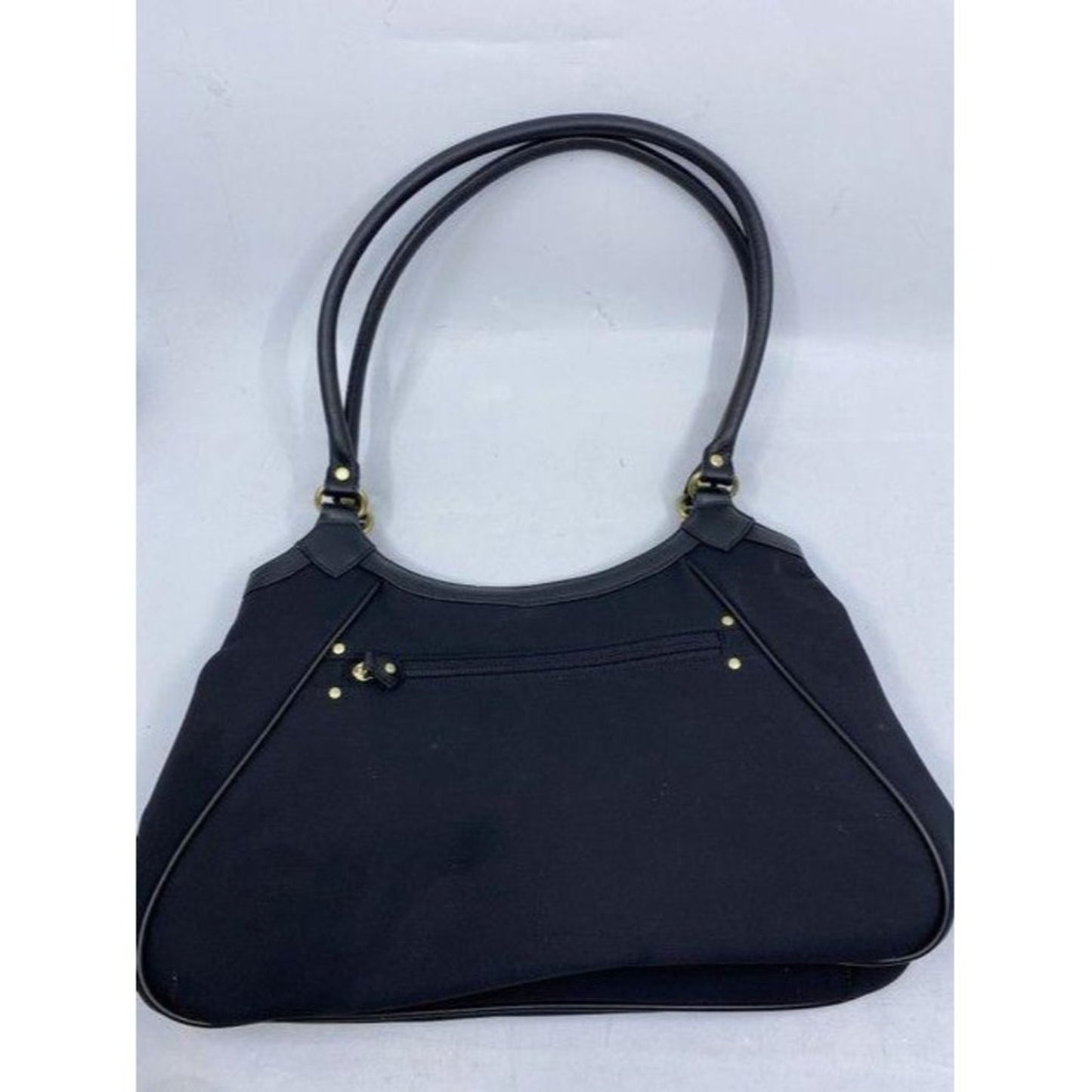 Maxx New York Tote Black Nylon Fabric Shoulder Bag