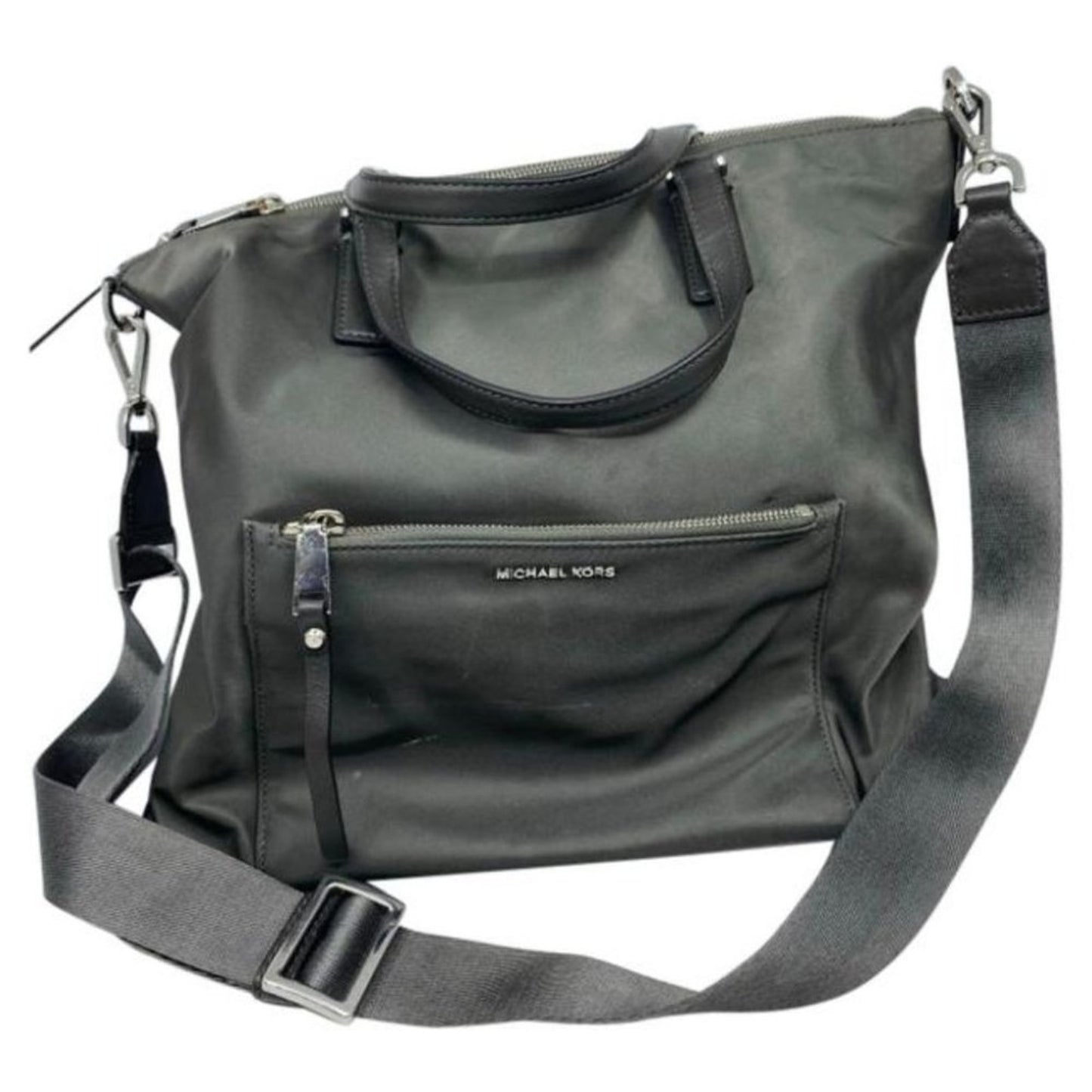 Michael Kors Black Fabric Crossbody Bag