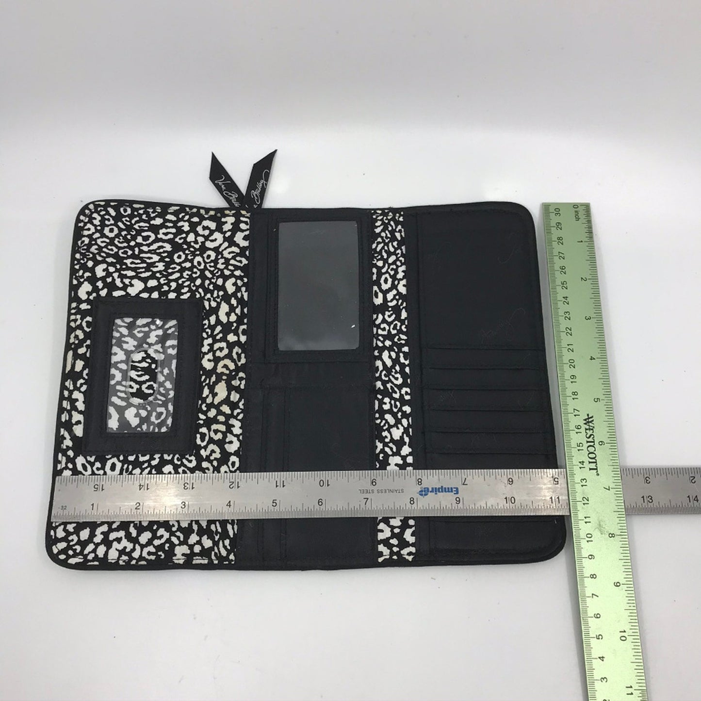 Vera Bradley Floral Design Blue Fabric Wallet