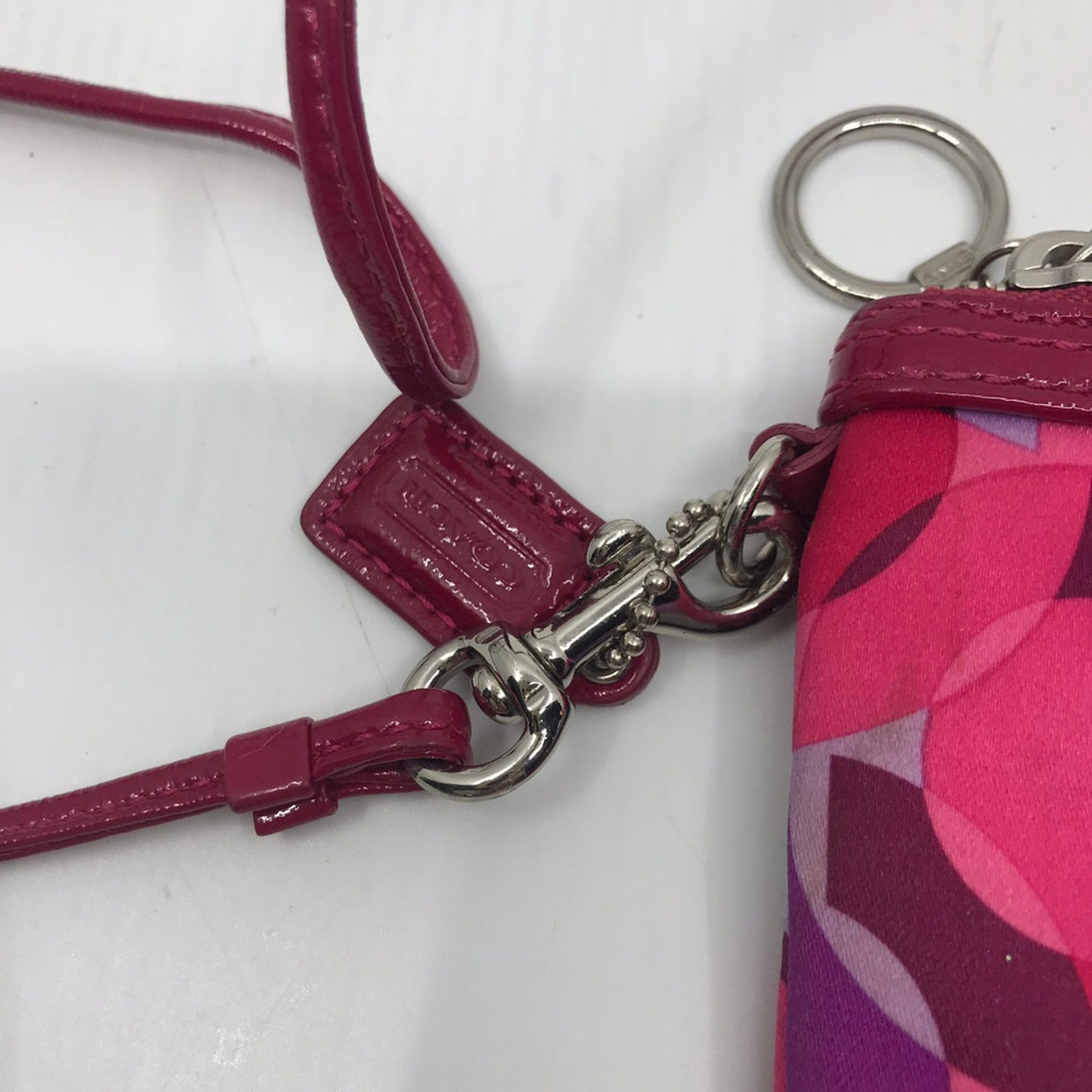 COACH Red Small Nylon Handbag